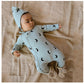 Organic Cotton Jumpsuit for Babies - Blue Moon