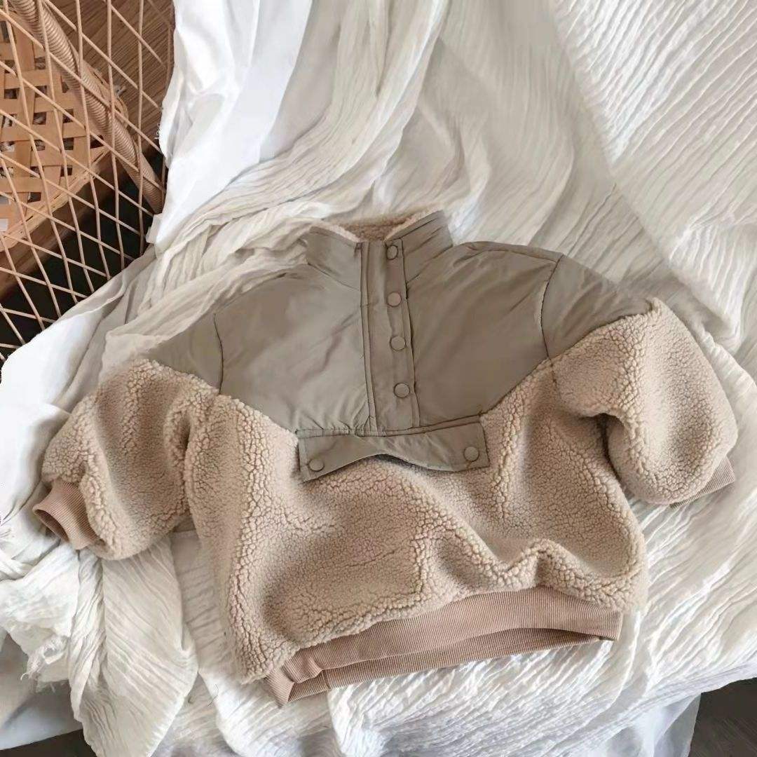 Plush Premium Lamb Wool Baby Jacket | Warm Unisex Winter Jacket