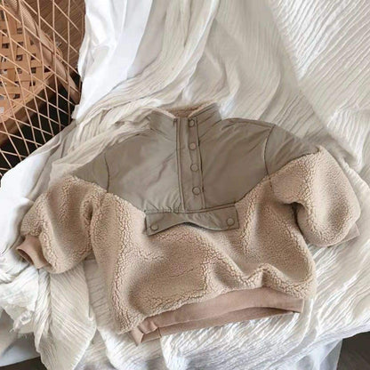 Plush Premium Lamb Wool Baby Jacket | Warm Unisex Winter Jacket