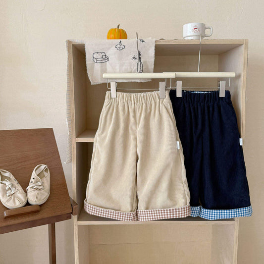 Wide-Leg Winter Corduroy Pants – Thick Fleece Lined