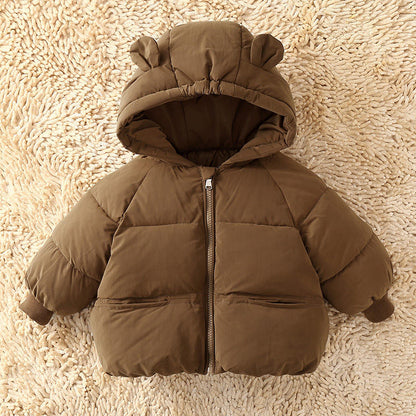 Bunny Ear Winter Jacket for Kids – Premium Puffy Warm Coat