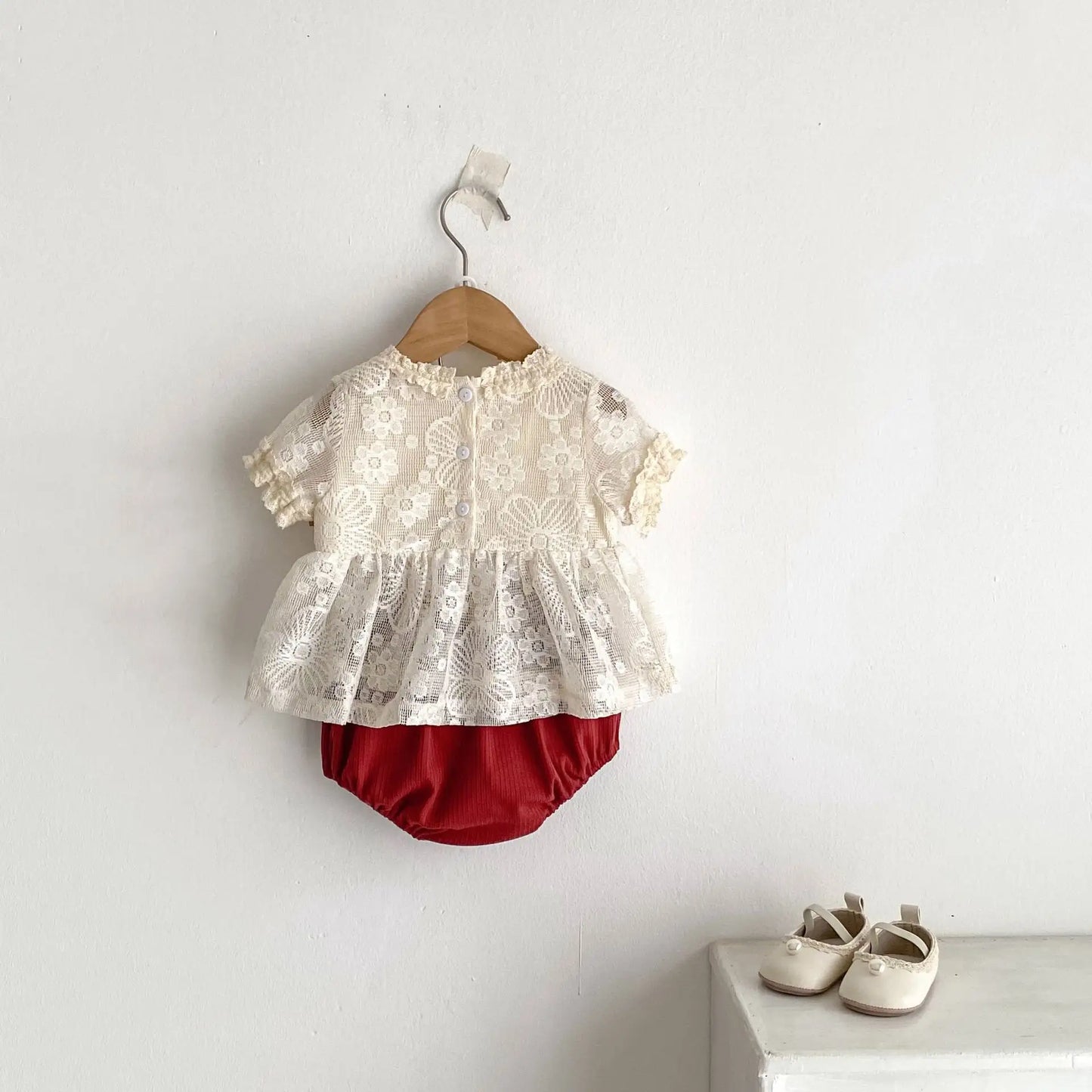 Claire's  Lace Top & Shorts Set
