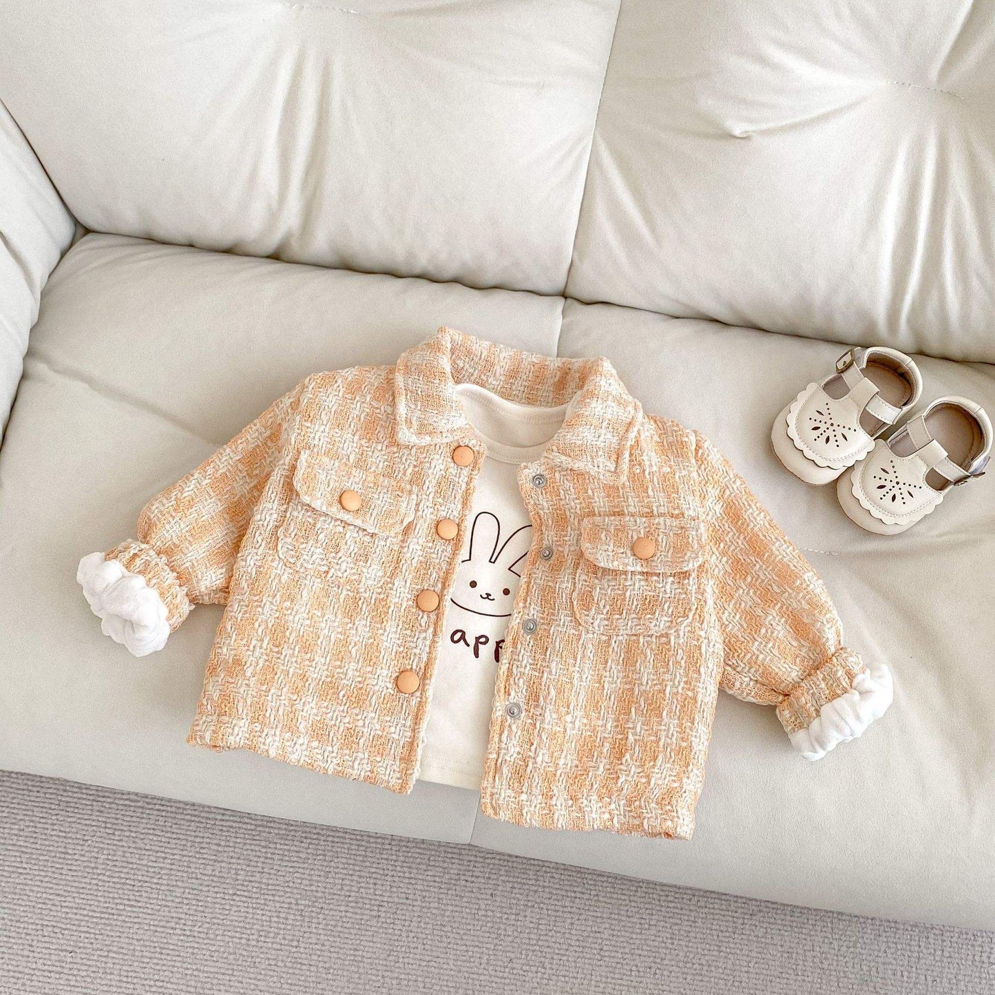 Miles Checkers Cozy Toddler Jacket