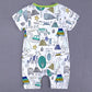 Nature's Whisper Romper: Pure Cotton with Whimsical Prints