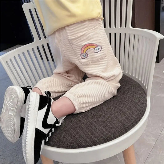 Corduroy Baby Pants – Rainbow