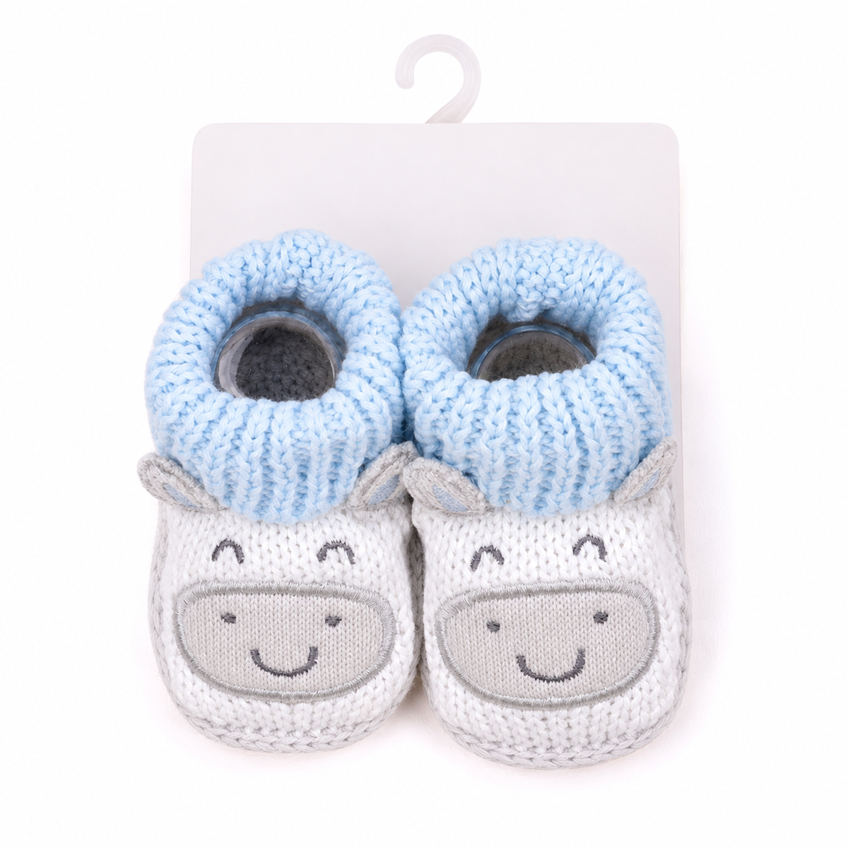 Milky Moo Knit Baby Booties