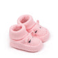 Blush Bunny Knit Infant Booties
