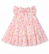 Floral dress with a bow on the back