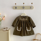 Meadow Bunny Embroidered Smock Dress
