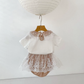 Biscuit & Bloom Lace Collar Top & Bloomer Set