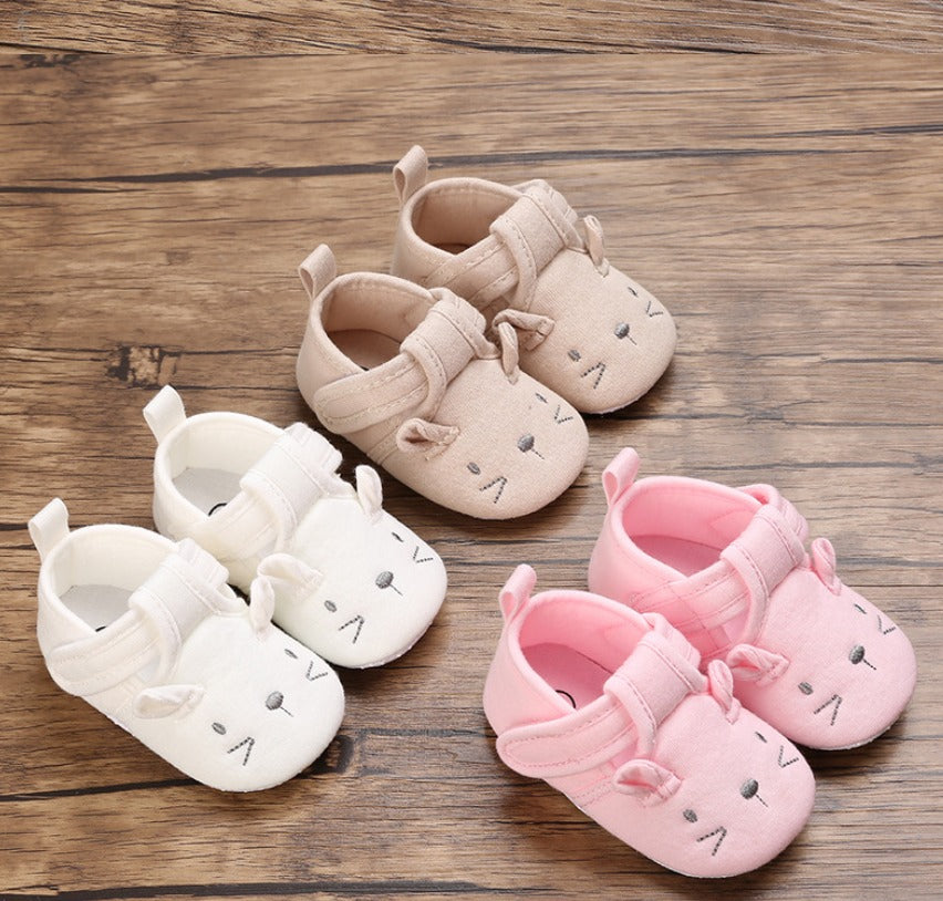 Soft-Sole Cushioned Baby Shoes Mouse Design