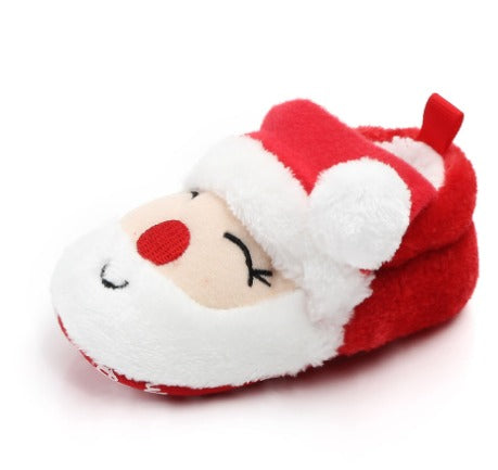 Soft-Sole Warm Cushioned Baby Shoes - Santa Clause