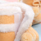Warm Fur shoes for babies with Pom Pom