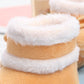 Warm Fur shoes for babies with Pom Pom