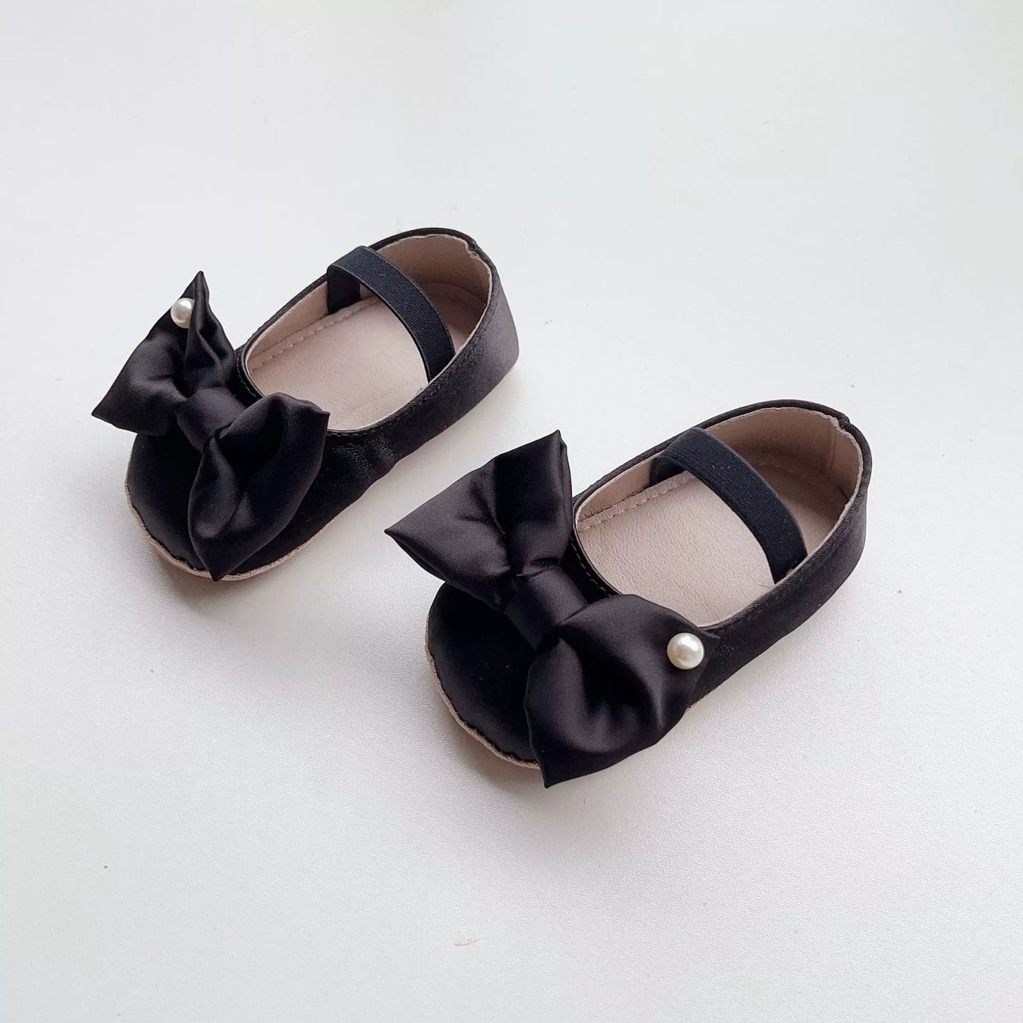 Breathable Baby Girl Party Shoes with Bow Design