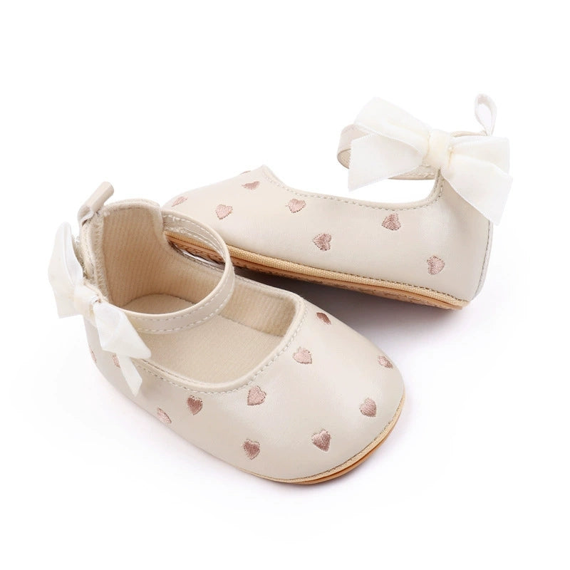Baby Girl Princess Shoes with Velvet Bow