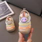 Kids Mesh Shoes with LED Lights - Beige