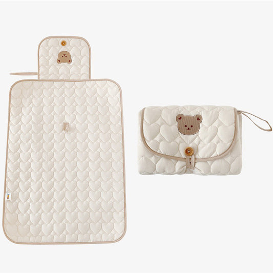 Foldable Travel-Friendly Baby Diaper Mat – Teddy