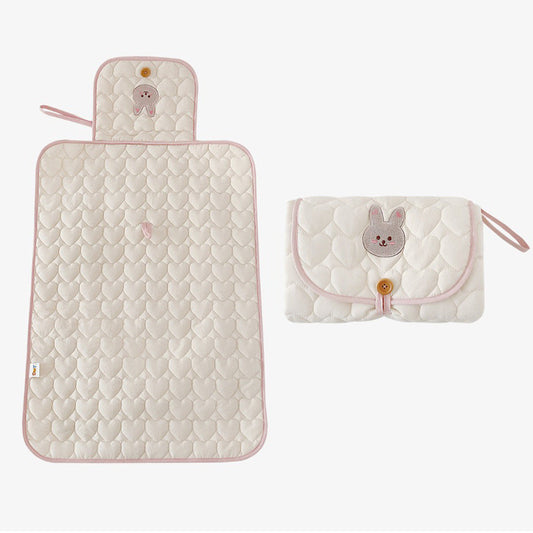 Foldable Travel-Friendly Baby Diaper Mat – Bunny