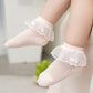 Girls Embroidered Frill Socks