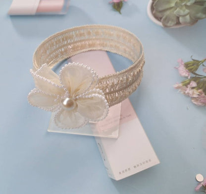 Cute Princess Lace Hair Bands with pearls