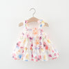 Colorful floral dress on a hanger from Crazy Toes