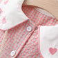Little Hearts Picnic Dress with Jute Bag