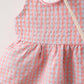 Little Hearts Picnic Dress with Jute Bag