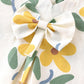Floral fabric with a large bow in the center dress CrazyToes