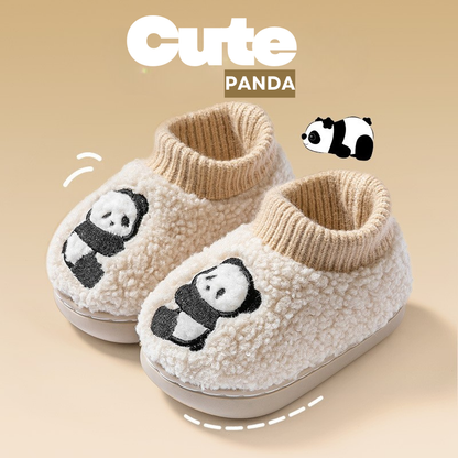 Cute Panda Toddler Booties Warm Anti-Slip Flexible Sole