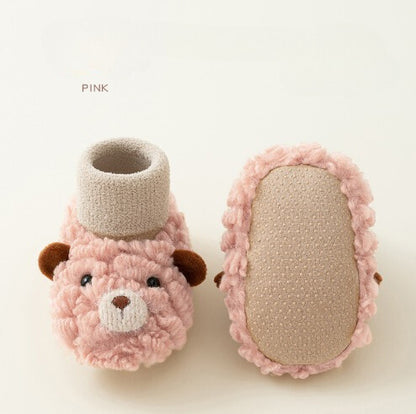 Lamb Fleece Baby Socks Shoes for Winters – Non-Slip & Cozy