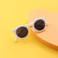 Baby Sunglasses with Soft Silicone Frame - White
