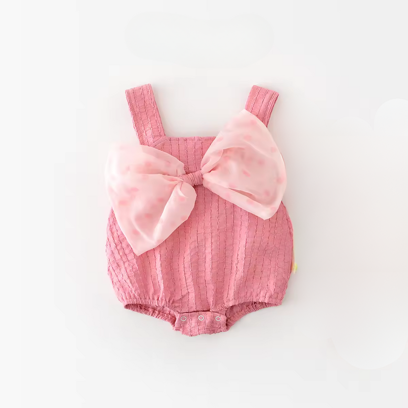 Newborn Strap Bodysuit - Cute Bow Romper for Hot Weather – Crazy Toes