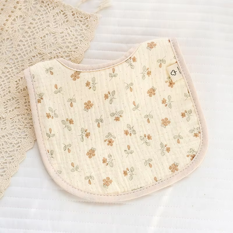 Soft Touch Muslin Baby Bib - 6 Layer Cotton, RashFree