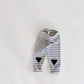 Striped Cotton Baby Leggings with Patch Detail | Soft Stretch Pants for Infants