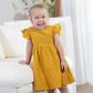 Adorable Cotton Linen Baby Dresses for Summers with Halter Back