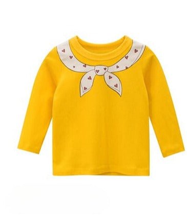 Elevate Her Style with Comfortable Cute Scarf Design Long Sleeve T-Shirt - Crazy Toes ®