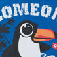 Pure Cotton Unisex T-shirt with Toucan Cartoon printing - Crazy Toes ®