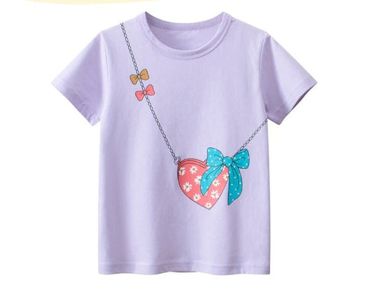 Clothing Purple Butterfly T Shirt BYOIMUD Women's Butterfly