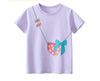 Purple Color Short Sleeve O Neck Girl Summer Clothing T Shirt - Crazy Toes ®